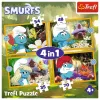 PUZZLE TREFL 4IN1 STRUMFII VIATA IN SATUL STRUMFILOR