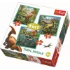 PUZZLE TREFL 3IN1 LUMEA EXTRAORDINARA A DINOZAURILOR