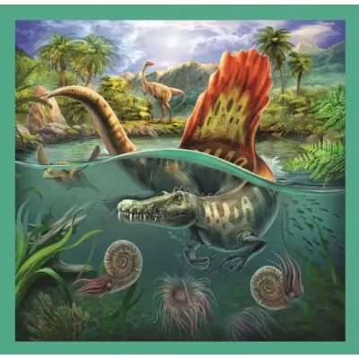 PUZZLE TREFL 3IN1 LUMEA EXTRAORDINARA A DINOZAURILOR