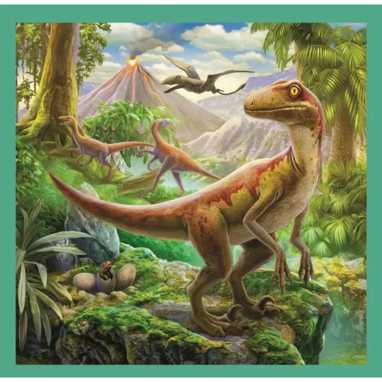PUZZLE TREFL 3IN1 LUMEA EXTRAORDINARA A DINOZAURILOR