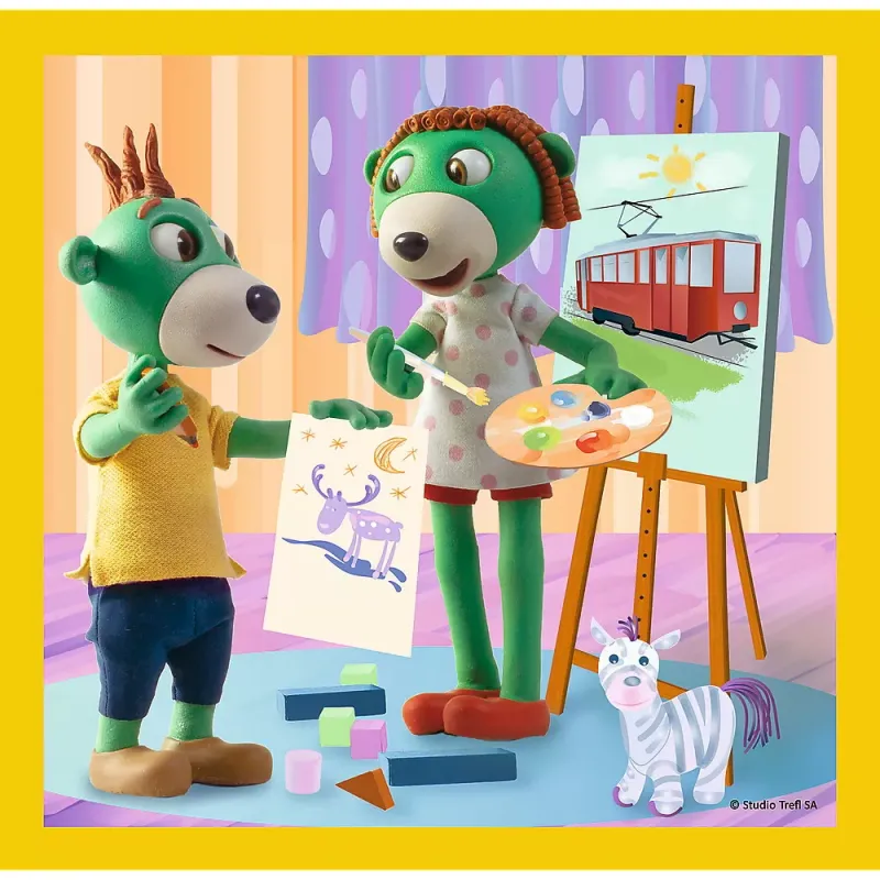 PUZZLE TREFL 3IN1 DISTRACTIE IN FAMILIA TREFILIKI