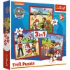 PUZZLE TREFL 3IN1 PATRULA CĂȚELUSILOR CĂȚELUSII FERICITI
