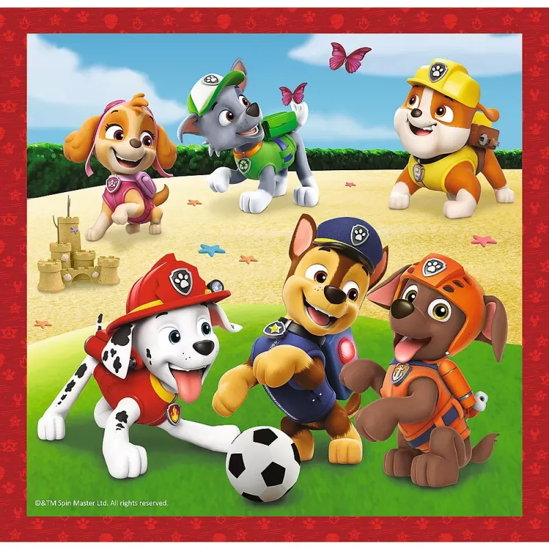 PUZZLE TREFL 3IN1 PATRULA CĂȚELUSILOR CĂȚELUSII FERICITI