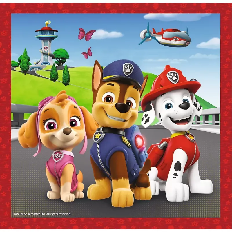 PUZZLE TREFL 3IN1 PATRULA CĂȚELUSILOR CĂȚELUSII FERICITI