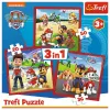 PUZZLE TREFL 3IN1 PATRULA CĂȚELUSILOR CĂȚELUSII FERICITI