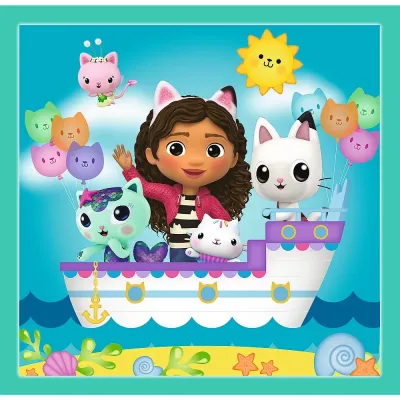 PUZZLE TREFL 3IN1 GABBYS DOLLHOUSE ACTIVITĂȚILE LUI GABBY