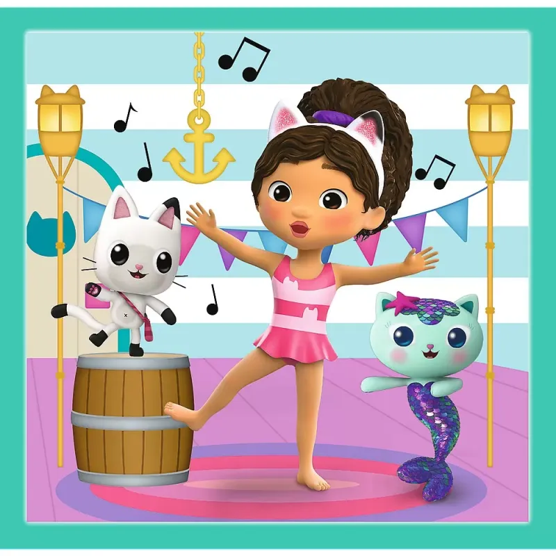 PUZZLE TREFL 3IN1 GABBYS DOLLHOUSE ACTIVITĂȚILE LUI GABBY