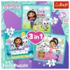 PUZZLE TREFL 3IN1 GABBYS DOLLHOUSE ACTIVITĂȚILE LUI GABBY
