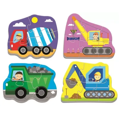 PUZZLE TREFL BABY CLASIC UTILAJE LA TREABA 18 PIESE
