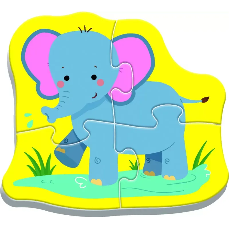 PUZZLE TREFL BABY CLASIC ANIMALE SAFARI 8 PIESE