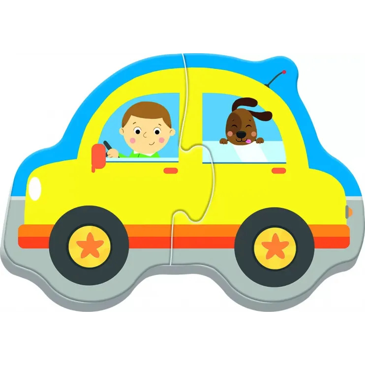 PUZZLE TREFL BABY CLASIC VEHICULE PENTRU TRANSPORT 8 PIESE