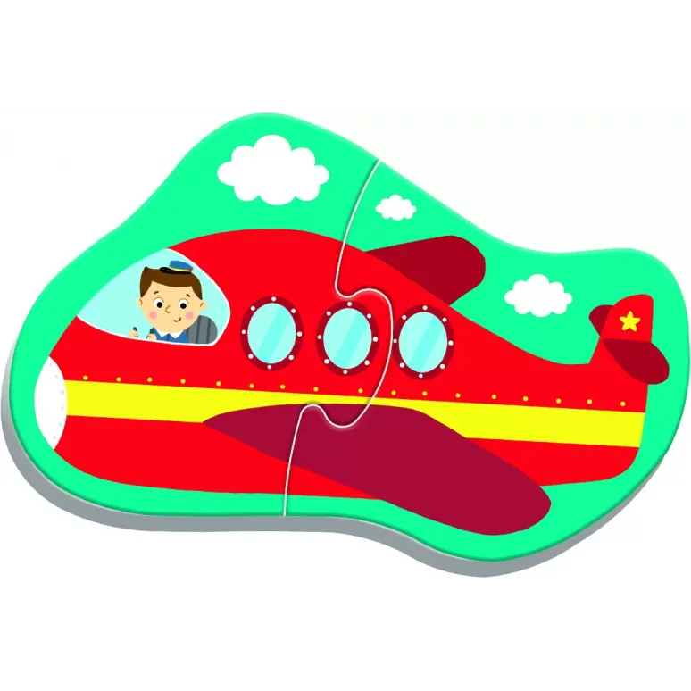 PUZZLE TREFL BABY CLASIC VEHICULE PENTRU TRANSPORT 8 PIESE