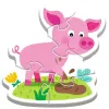 PUZZLE TREFL BABY CLASIC LA FERMA 14 PIESE