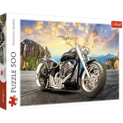 PUZZLE TREFL 500 MOTOCICLETĂ NEAGRA