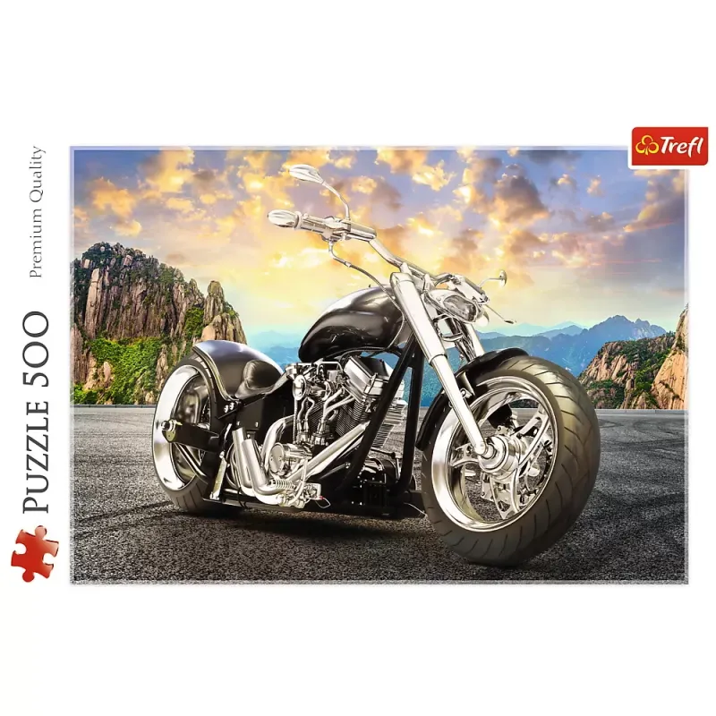 PUZZLE TREFL 500 MOTOCICLETĂ NEAGRA