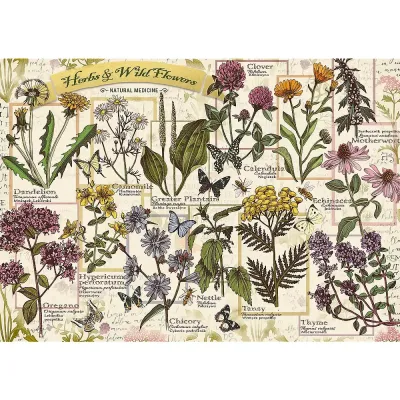 PUZZLE TREFL 500 PLANTE ȘI FLORI SALBATICE