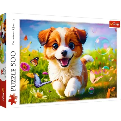 PUZZLE TREFL 500 CĂȚELUL FERICIT