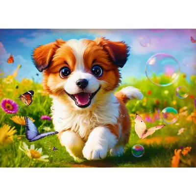 PUZZLE TREFL 500 CĂȚELUL FERICIT