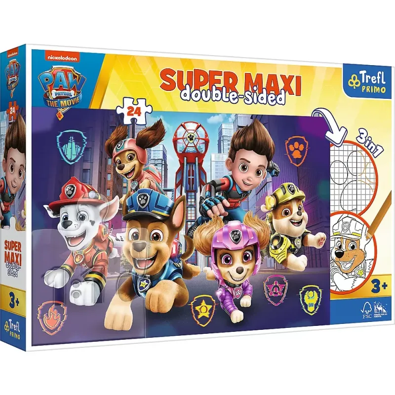 PUZZLE TREFL PRIMO 24 SUPER MAXI PATRULA CĂȚELUSILOR ECHIPA CATEILOR