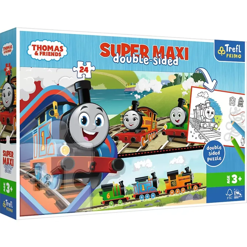 PUZZLE TREFL PRIMO 24 SUPER MAXI THOMAS ȘI PRIETENII
