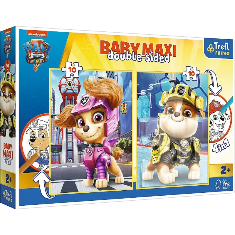 PUZZLE TREFL PRIMO BABY MAXI 2X10 PATRULA CĂȚELUSILOR ECHIPA