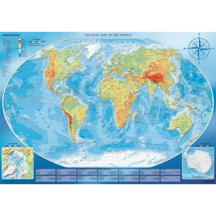 PUZZLE TREFL 4000 HARTA FIZICA A LUMII