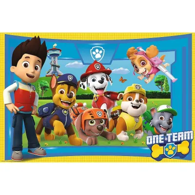 PUZZLE TREFL PRIMO SUPER SHAPE XXL 104 PATRULA CĂȚELUSILOR