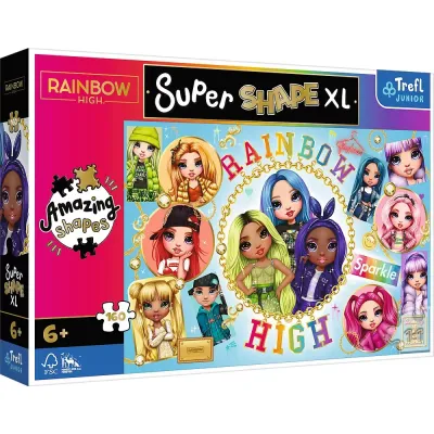 PUZZLE TREFL PRIMO SUPER SHAPE XXL 160 RAINBOW HIGH PRIETENELE COLORATE