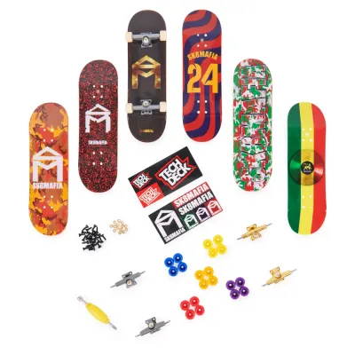TECH DECK PACHET 6 PIESE CU ACCESORII FINGERBOARD SK8MAFIA