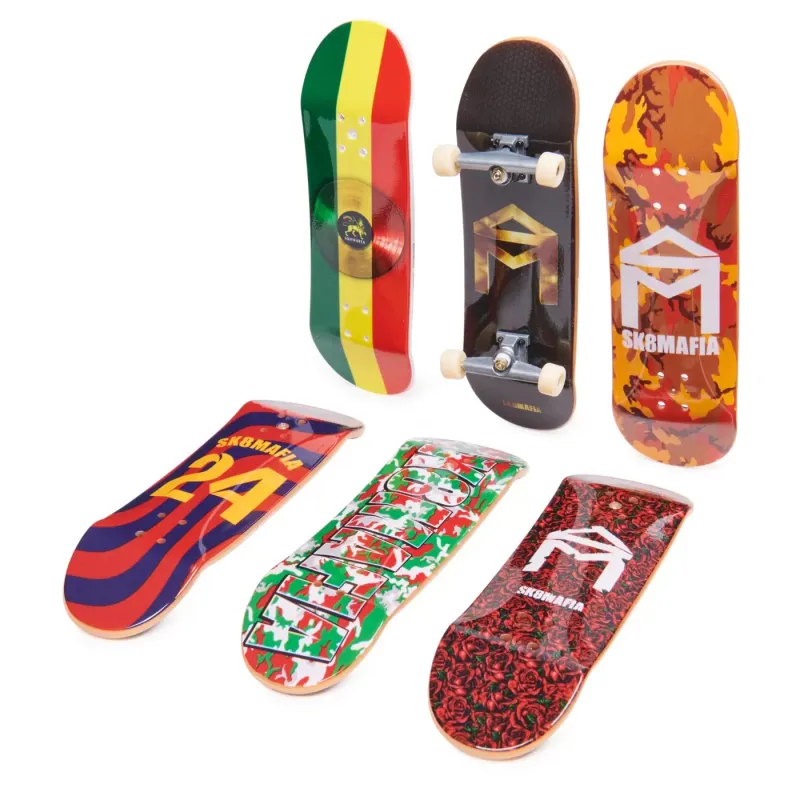 TECH DECK PACHET 6 PIESE CU ACCESORII FINGERBOARD SK8MAFIA