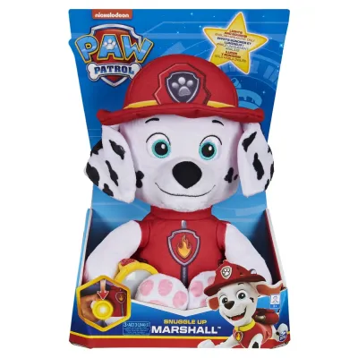 PATRULA CĂȚELUSILOR PLUS SNUGGLE UP MARSHALL CU BURTICA LUMINOASA