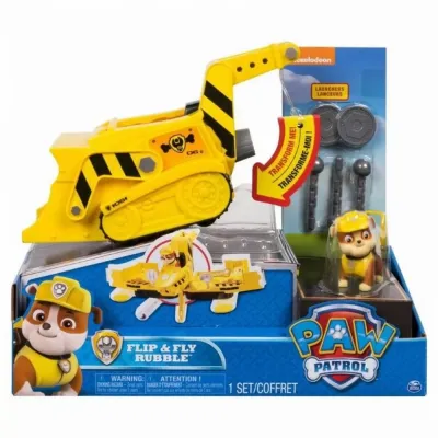 SET DE JOACĂ SPIN MASTER PAW PATROL VEHICUL FLIP AND FLY RUBBLE