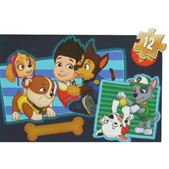 PATRULA CĂȚELUSILOR PUZZLE 4IN1 DIN LEMN