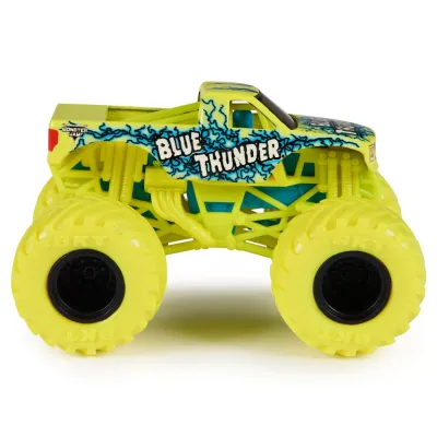 MONSTER JAM MAȘINUȚĂ METALICĂ BLUE THUNDER SCARA 1 LA 64