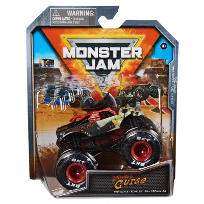 MONSTER JAM MAȘINUȚĂ METALICĂ PIRATE'S CURSE SCARA 1 LA 64