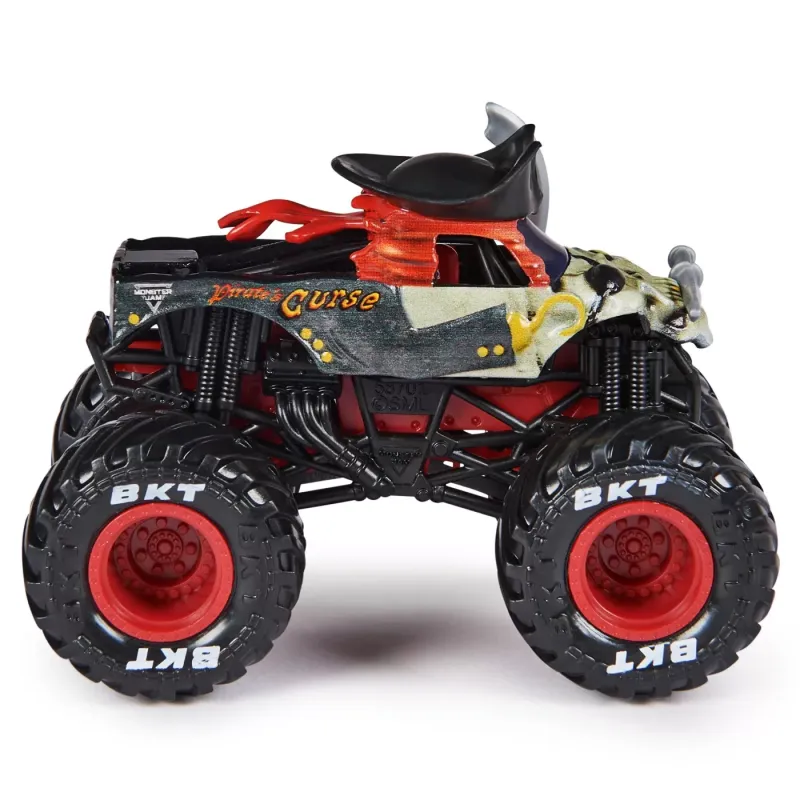 MONSTER JAM MAȘINUȚĂ METALICĂ PIRATES CURSE SCARA 1 LA 64