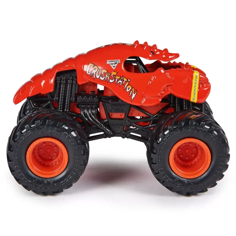 MONSTER JAM MAȘINUȚĂ METALICĂ CRUSHSTATION SCARA 1 LA 64