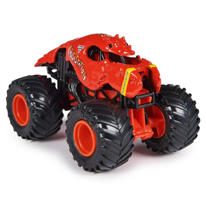 MONSTER JAM MAȘINUȚĂ METALICĂ CRUSHSTATION SCARA 1 LA 64