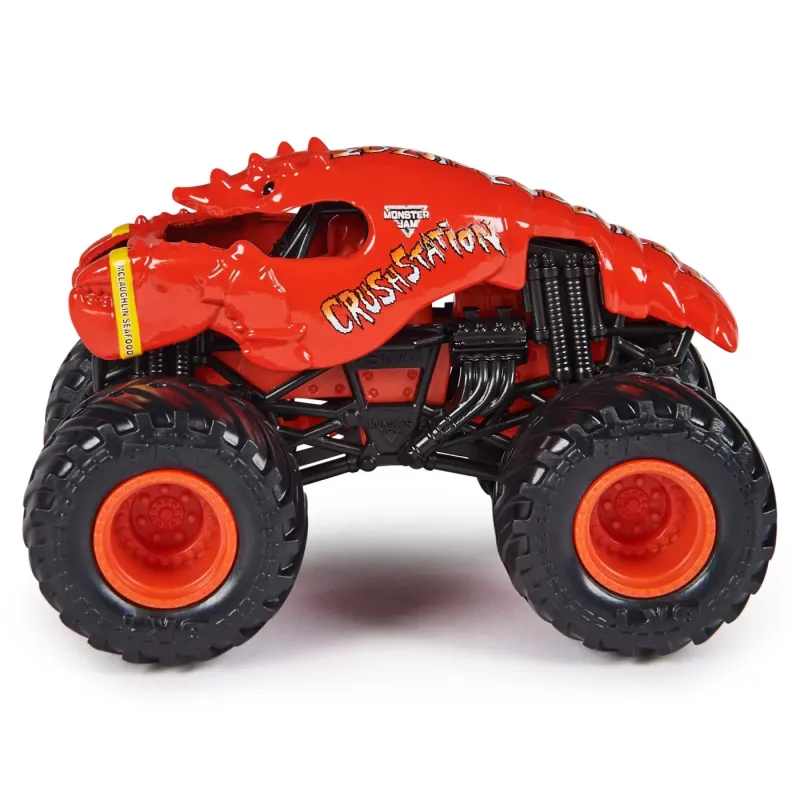 MONSTER JAM MAȘINUȚĂ METALICĂ CRUSHSTATION SCARA 1 LA 64