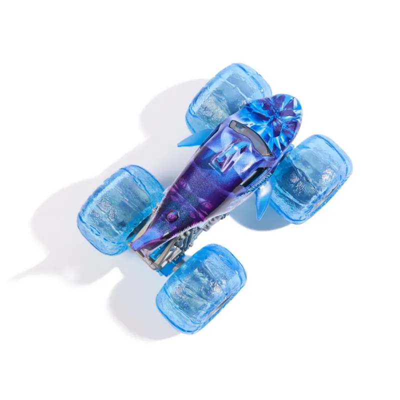 MONSTER JAM MAȘINUȚĂ METALICĂ MEGALODON MOV SCARA 1 LA 64