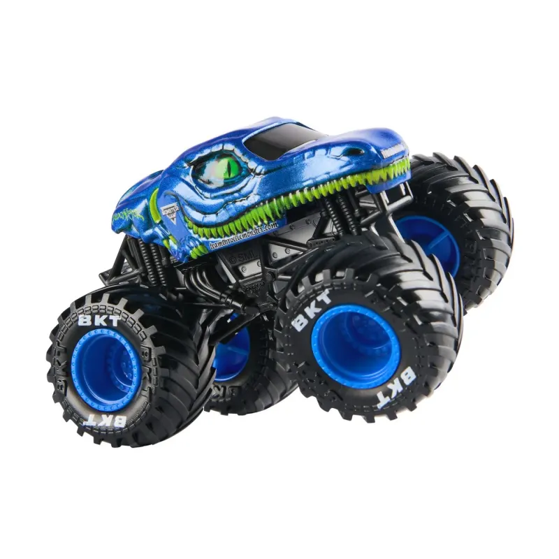 MONSTER JAM MAȘINUȚĂ METALICĂ VELOCIRAPTOR SCARA 1 LA 64