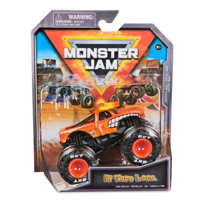 MONSTER JAM MAȘINUȚĂ METALICĂ EL TORO LOCO SCARA 1 LA 64