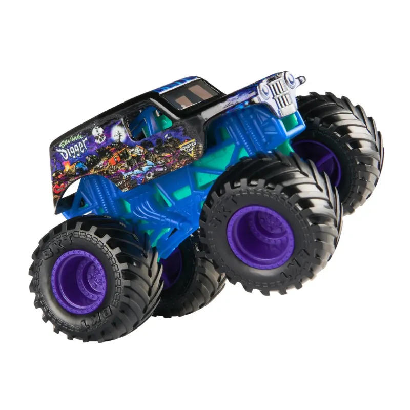 MONSTER JAM MAȘINUȚĂ METALICĂ SON-UVA DIGGER SCARA 1 LA 64