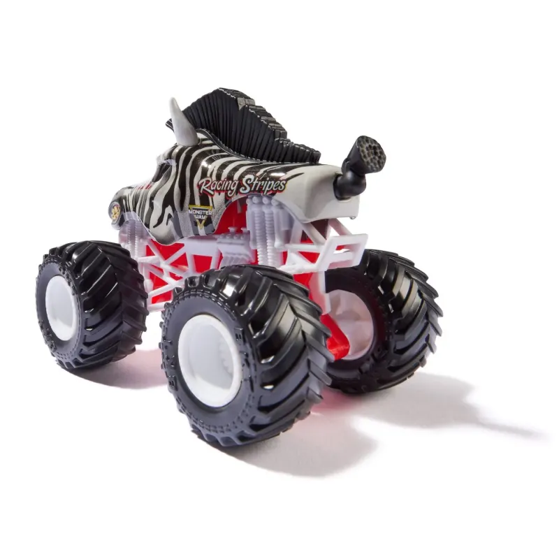 MONSTER JAM MAȘINUȚĂ METALICĂ RACING STRIPES SCARA 1 LA 64
