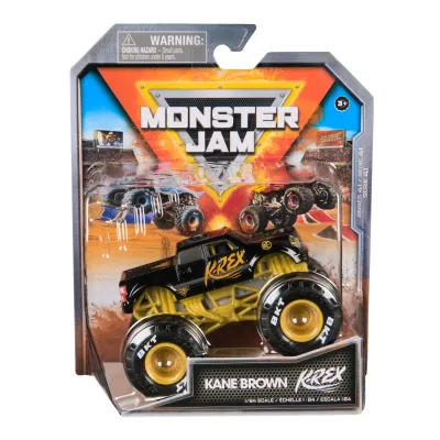 MONSTER JAM MAȘINUȚĂ METALICĂ KANE BROWN K-REX SCARA 1 LA 64