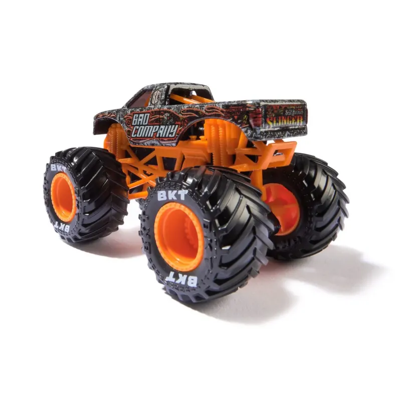 MONSTER JAM MAȘINUȚĂ METALICĂ BAD COMPANY SCARA 1 LA 64