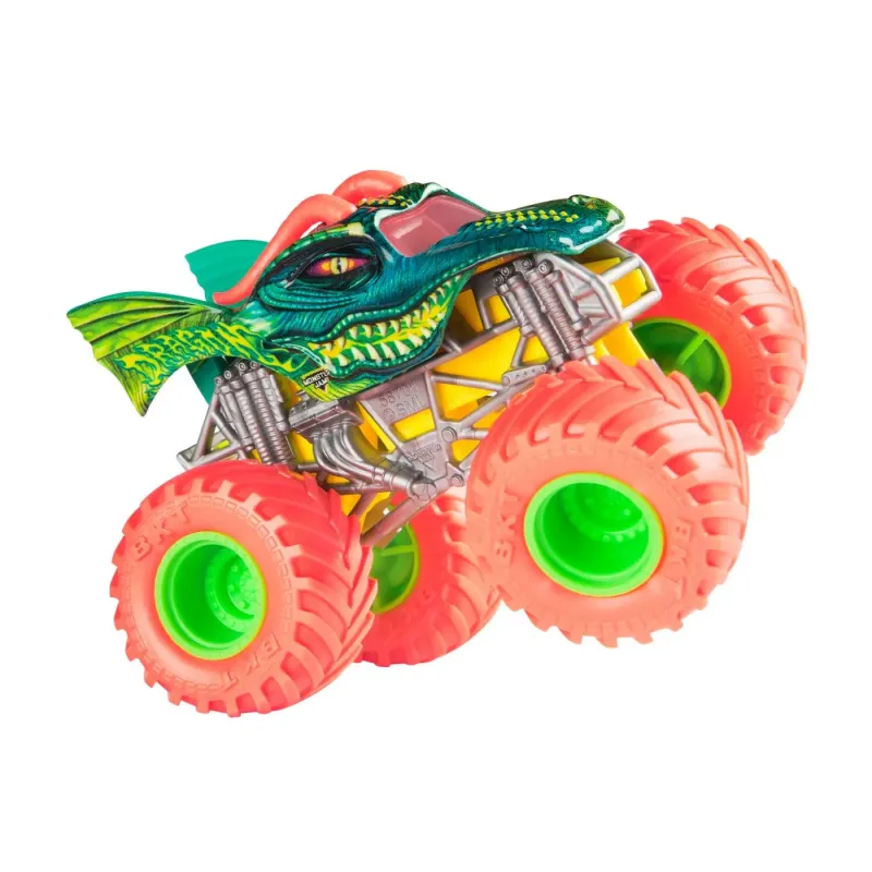 MONSTER JAM MAȘINUȚĂ METALICĂ DRAGON SCARA 1 LA 64