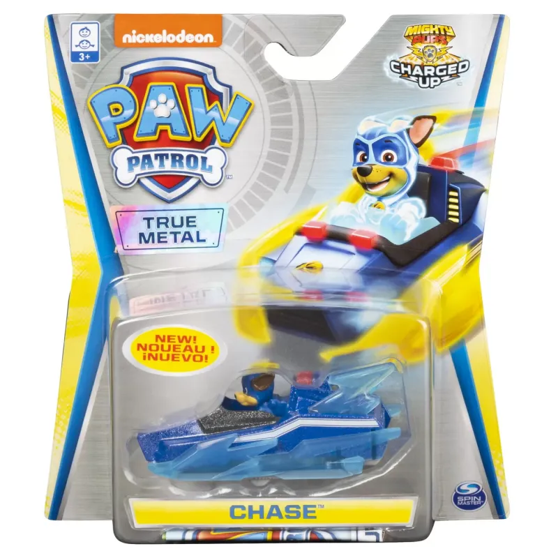 PATRULA CĂȚELUSILOR MAȘINUȚĂ METALICĂ CHASE CHARGED UP