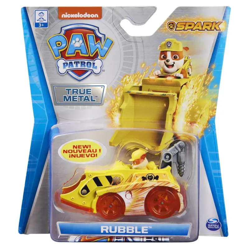 PATRULA CĂȚELUSILOR MACHETA METALICĂ SPARK RUBBLE
