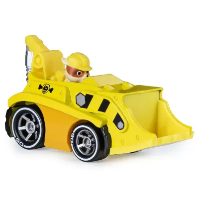 PATRULA CĂȚELUSILOR  MACHETA  METALICĂ RUBBLE CU EXCAVATOR